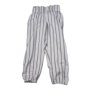 Women's Mercado Softball Pants XS White & Black Striped Polyester Uniform
